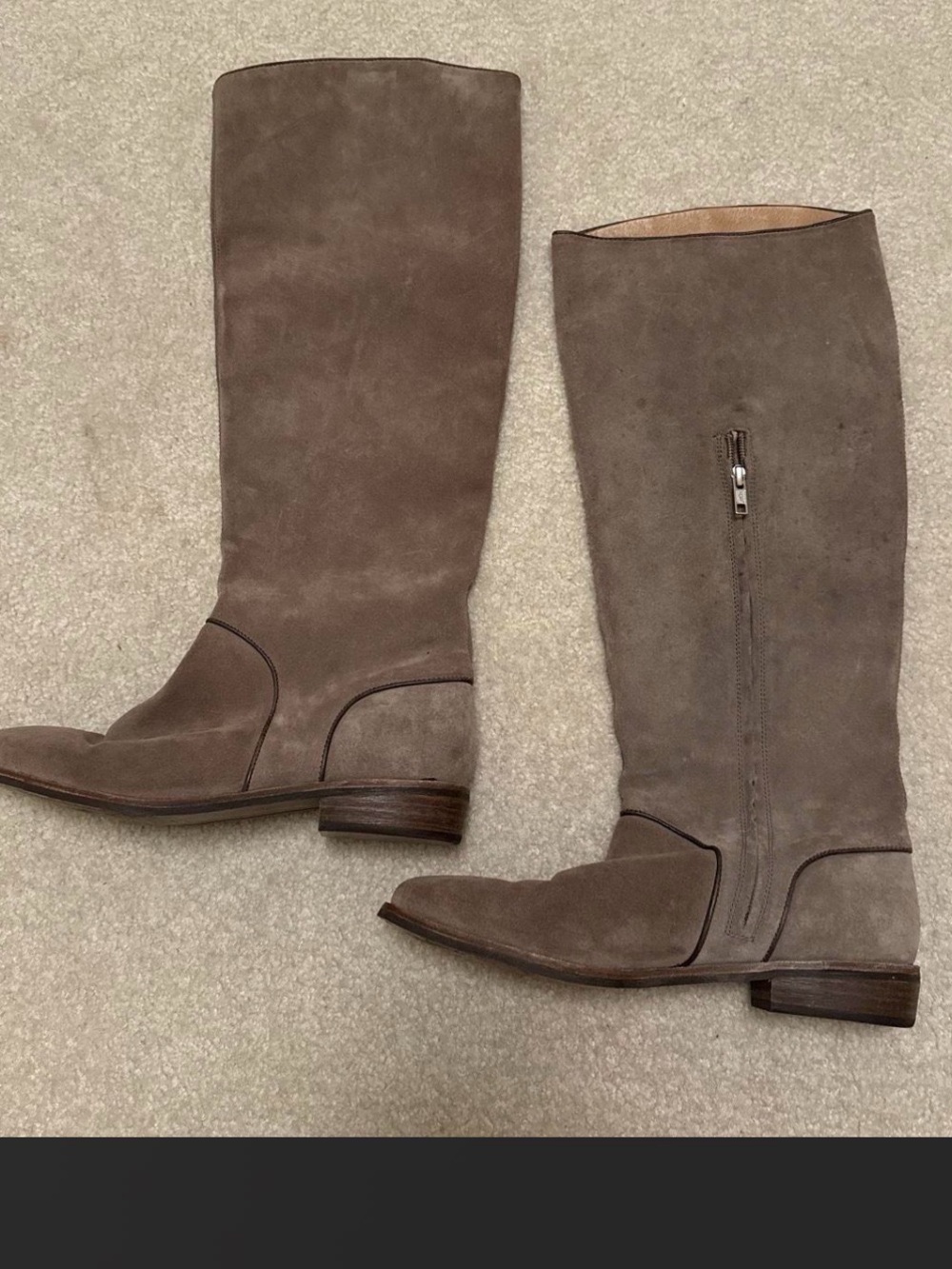UGG Taupe Suede Over-the-Knee Boots